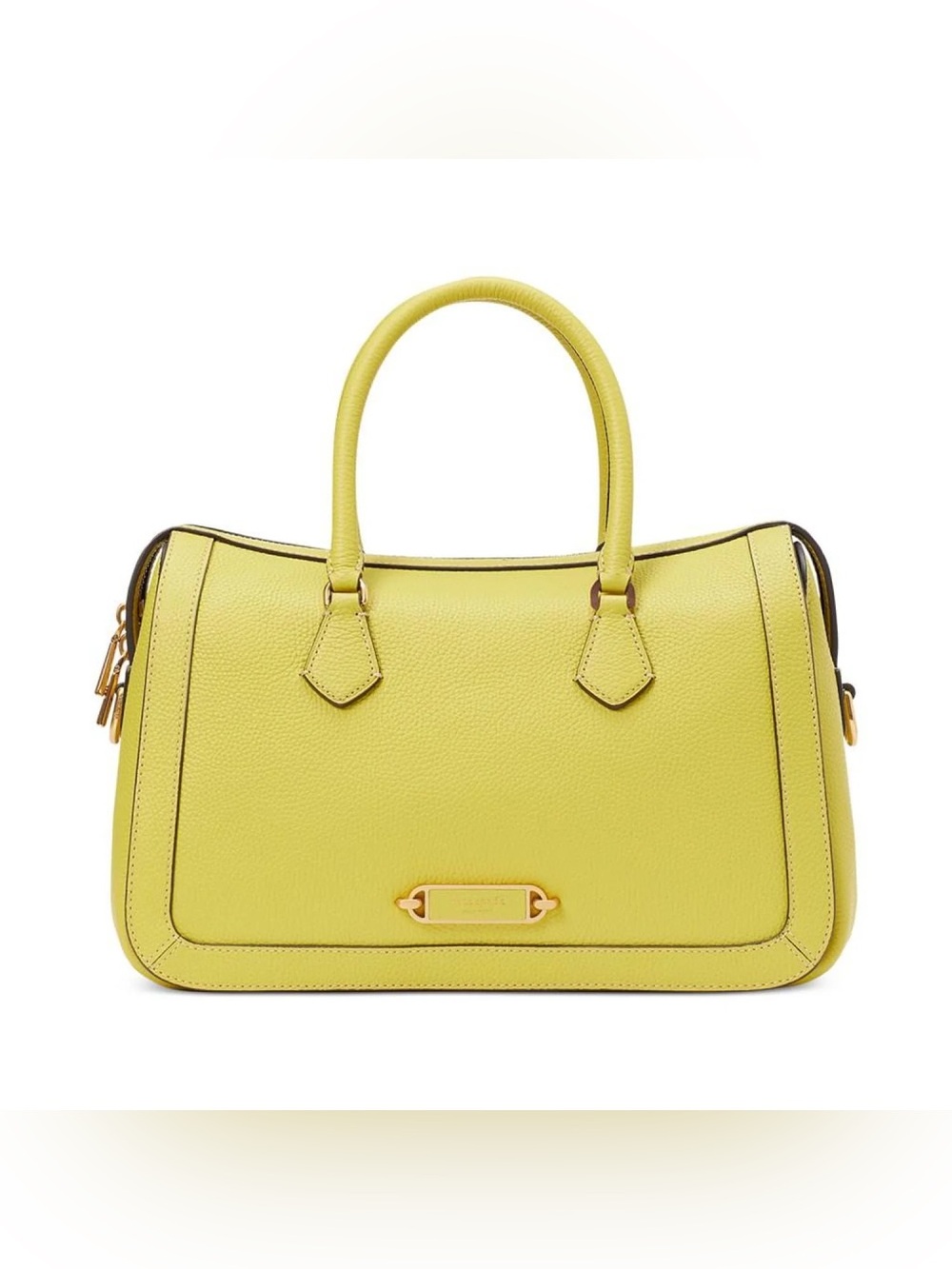kate spade Yellow Leather Satchel with Gold Hardware